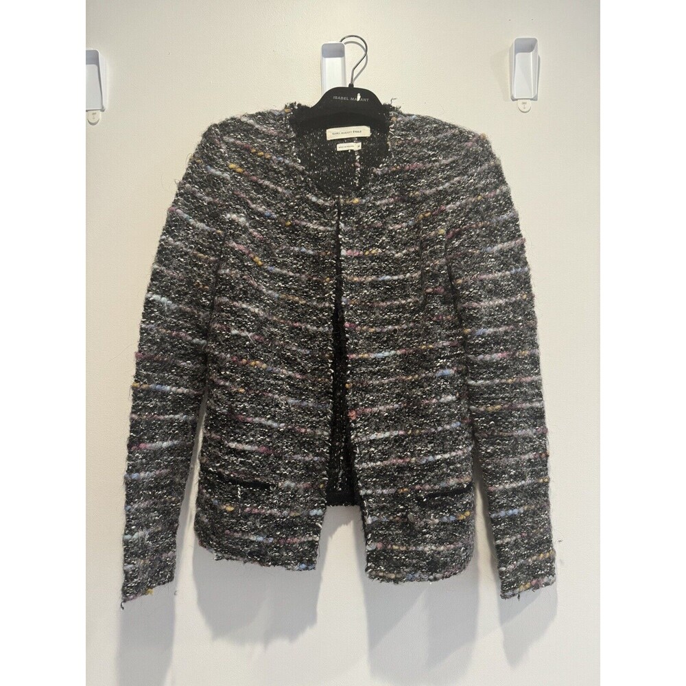 Isabel Marant Etoile Boucle Knit Cardigan Jacket 38